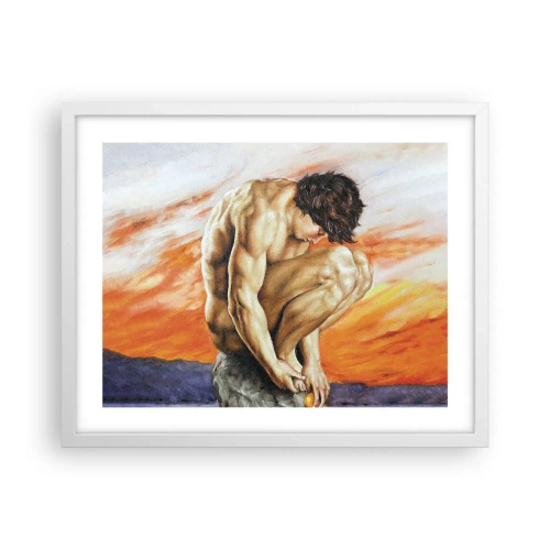 Poszter fekete keretben - Elmerülve önmagában - 50x40 cm