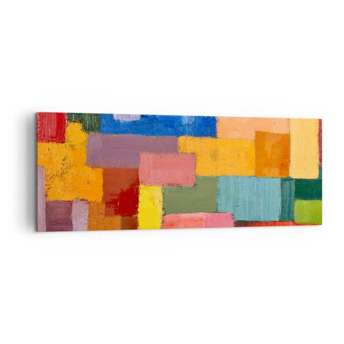 Vászonkép - Mindegyik más, mindegyik színes - 140x50 cm