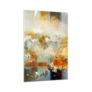 Üveg kép - Vágta a fényen át  - 70x100 cm