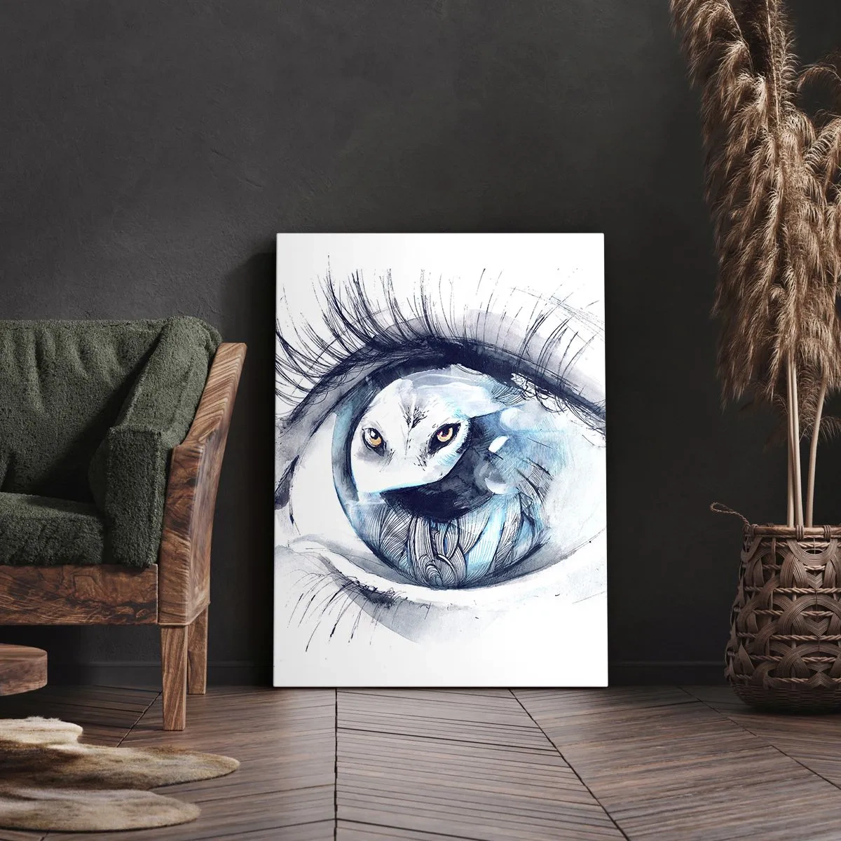 Vászonkép - Szemtől szembe a vadonnal - 50x70 cm