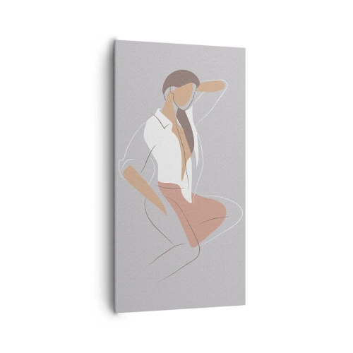 Vászonkép - Kecsesség kontúrja - 65x120 cm