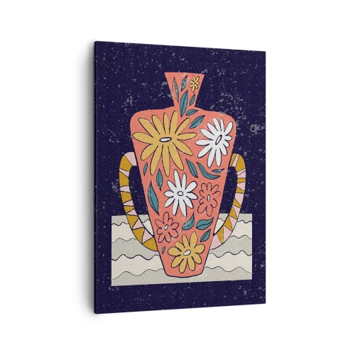 Vászonkép - Festett korsó - 50x70 cm