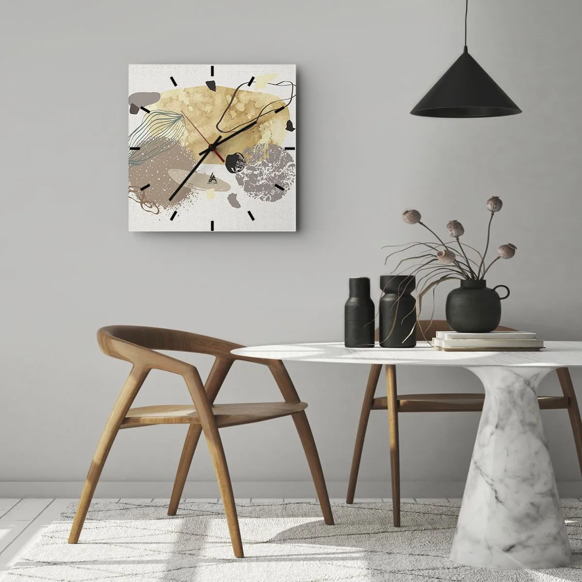 Falióra, Óra - Alkalmazott plumkológia - 30x30 cm