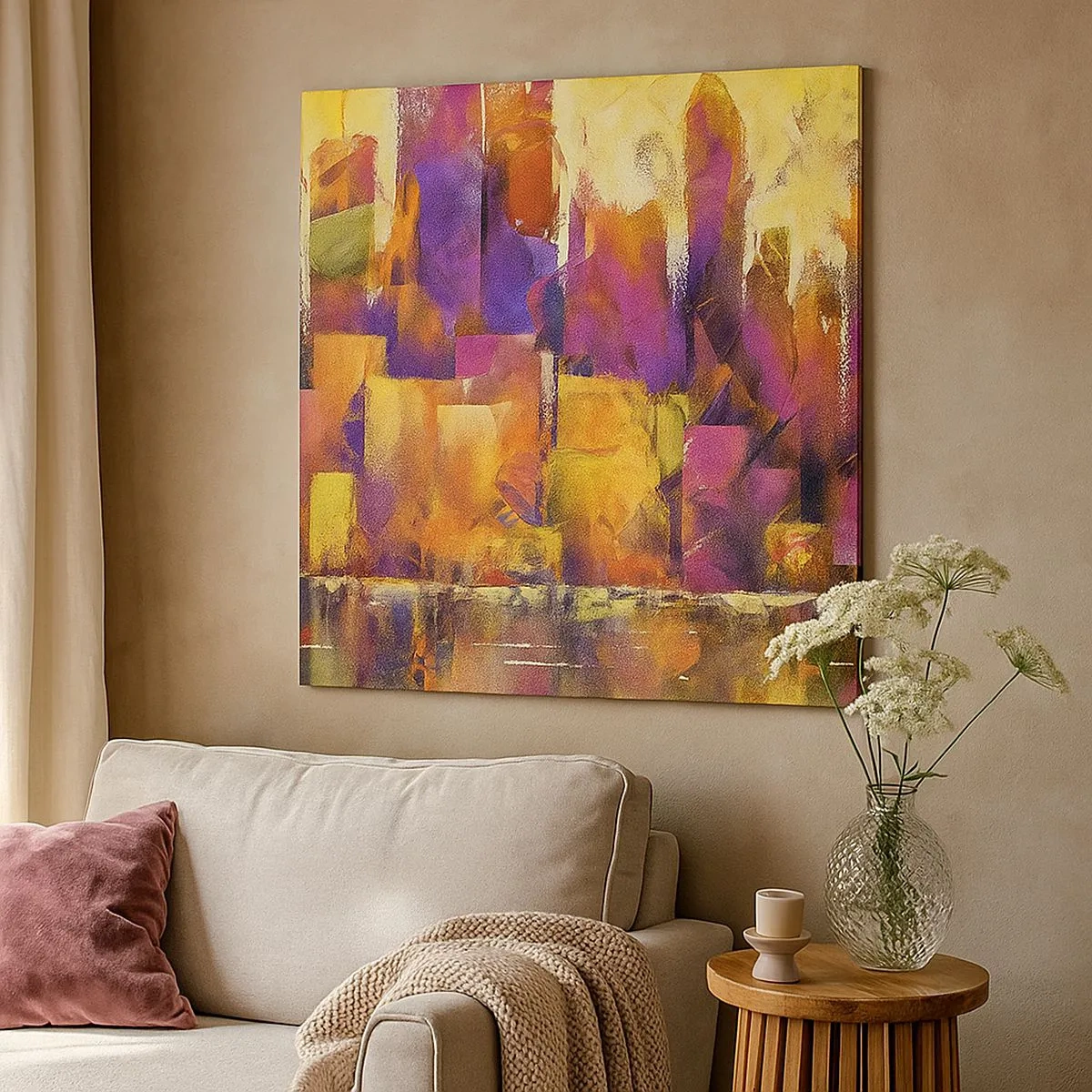 Vászonkép - Metropolitán kompozíció - 30x30 cm