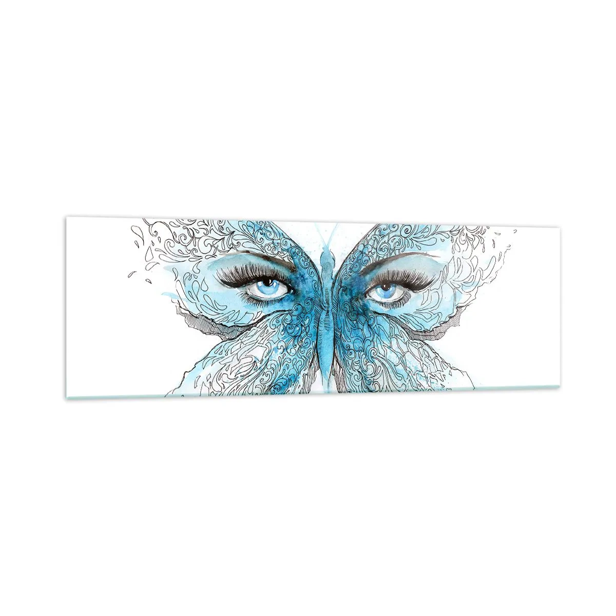 Üveg kép - Modraszek eros - 160x50 cm