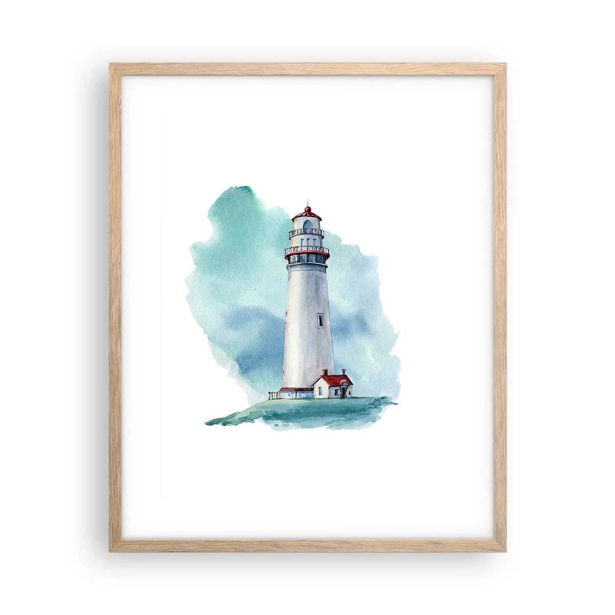 Poszter világos tölgy keretben - A kék szelíd húga - 40x50 cm
