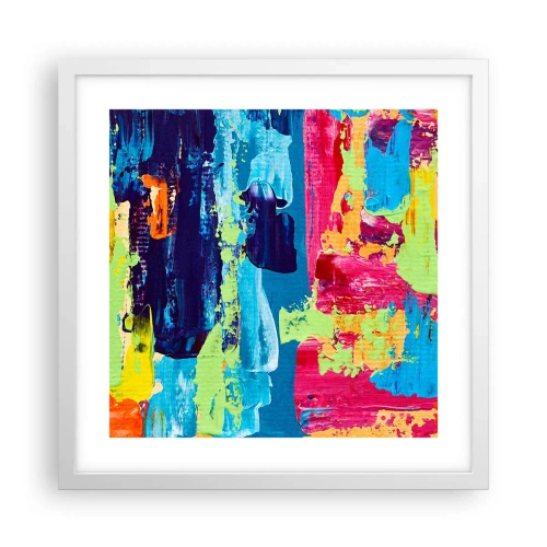 Poszter fekete keretben - Az élet gyönyörű! - 40x40 cm