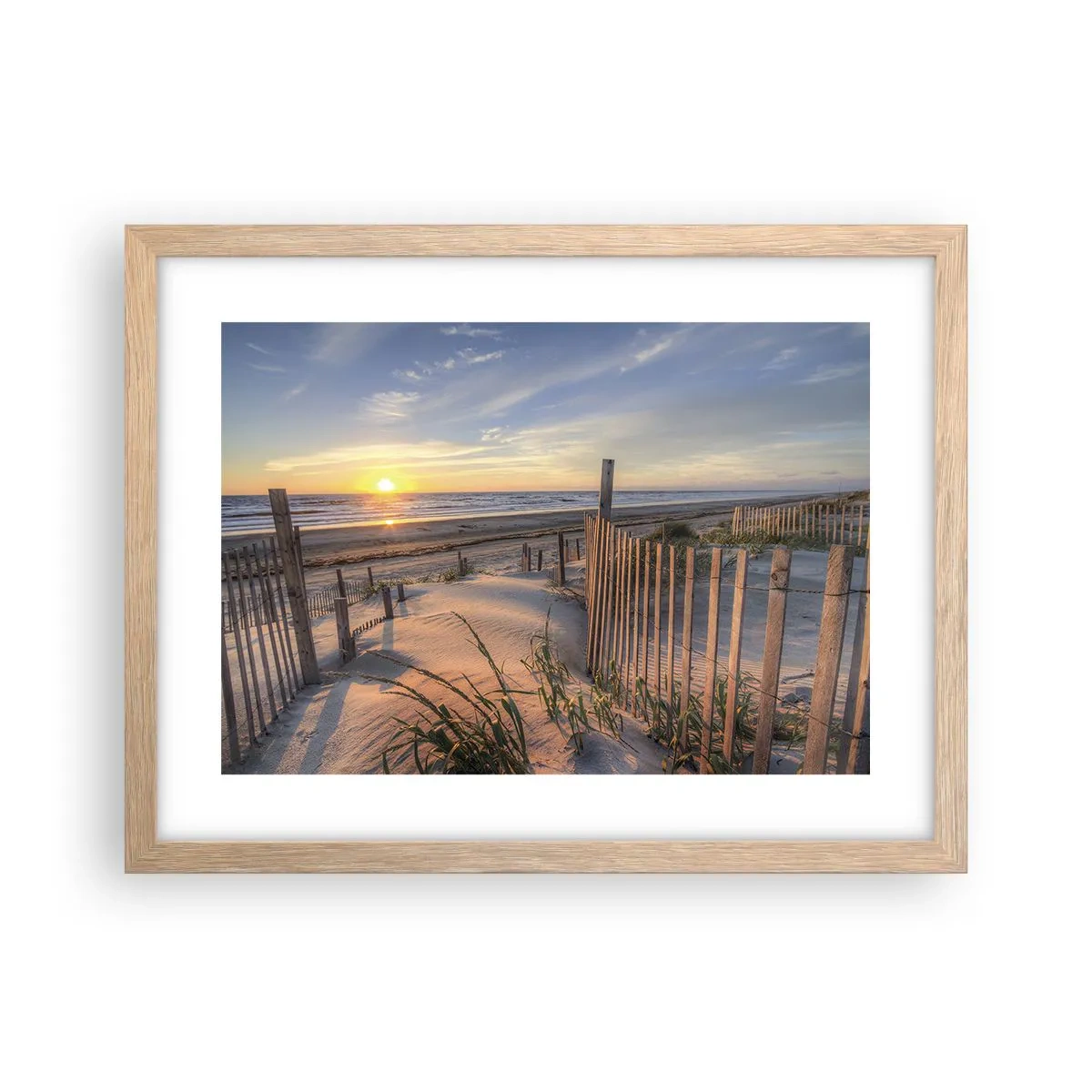 Poszter világos tölgy keretben - A szél ragyogása és árnyéka - 40x30 cm