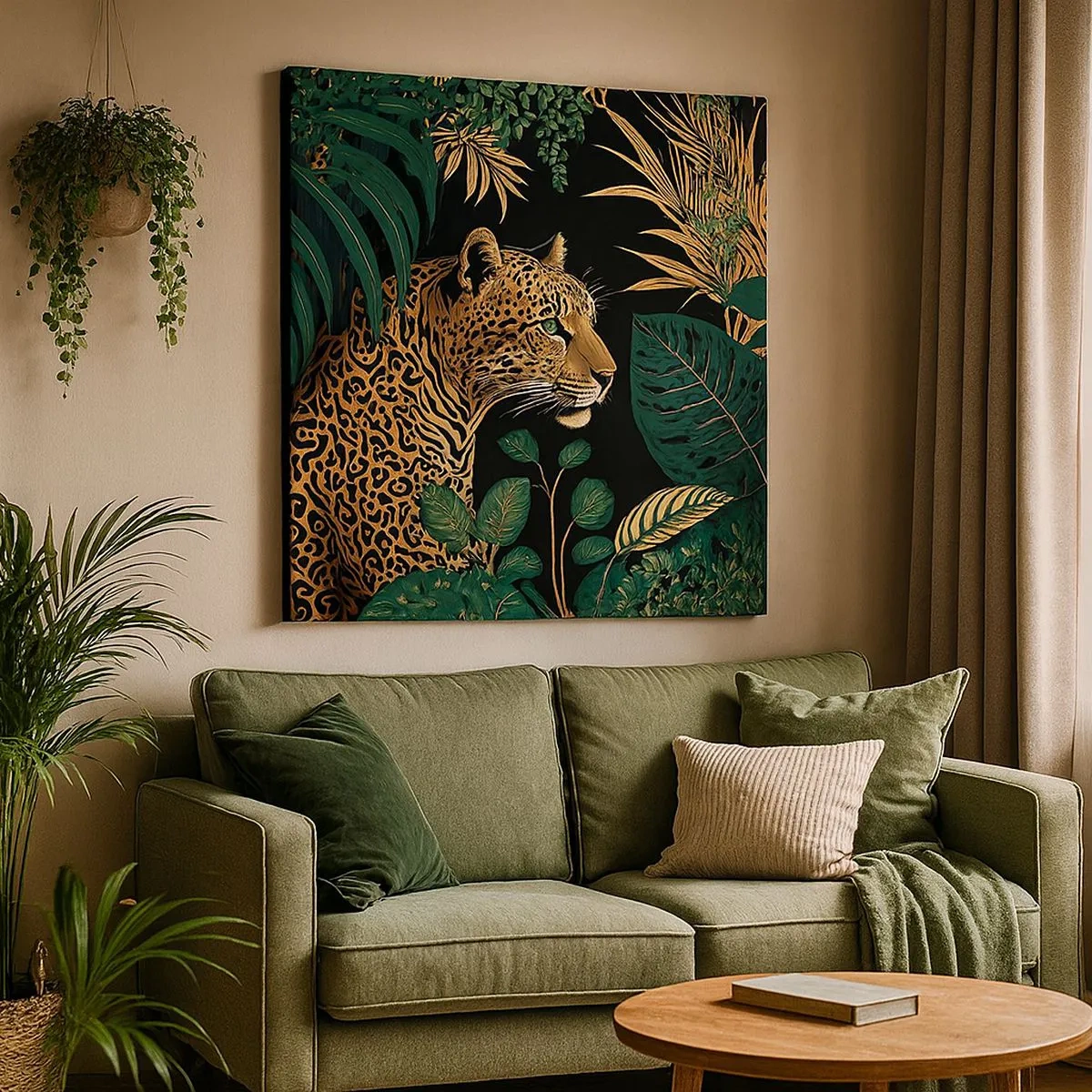 Vászonkép - A házigazda a dzsungelben - 30x30 cm