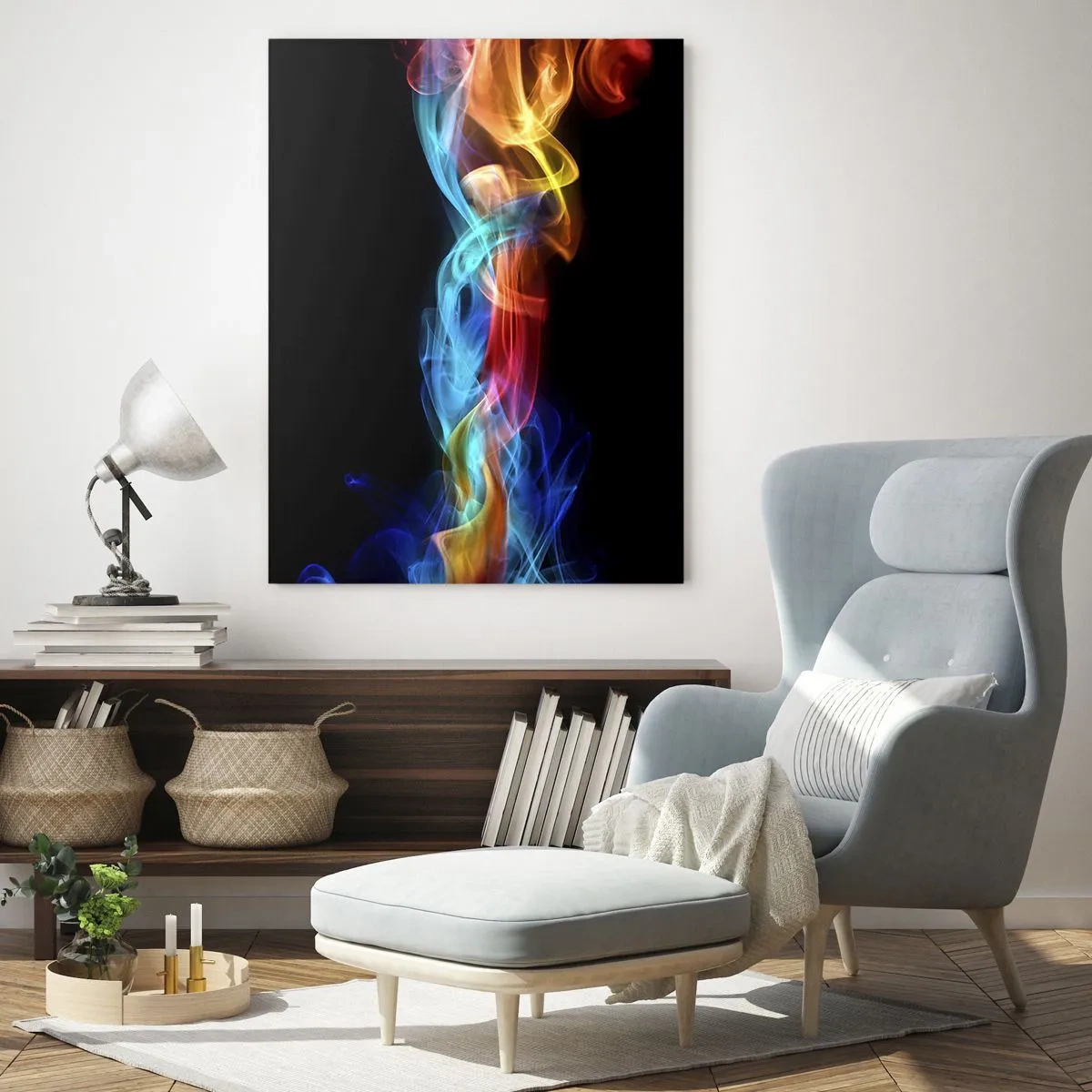 Üveg kép - Ködök szivárványtánca - 50x70 cm