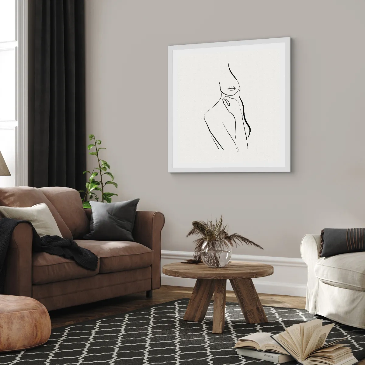 Poszter fekete keretben - A melankólia hulláma - 30x30 cm