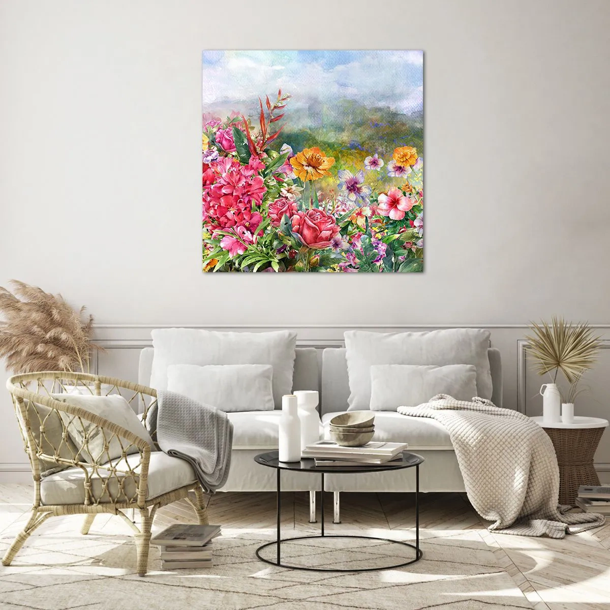 Üveg kép - A kert, amelyik megőrült - 50x50 cm