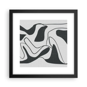 Poszter fehér keretben - Absztrakt játék egy labirintusban - 30x30 cm