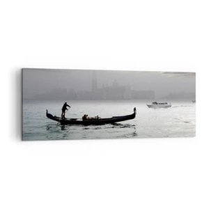 Vászonkép - Egy mesés város vízből és ködből - 140x50 cm