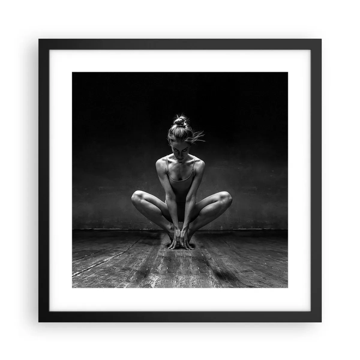 Poszter fehér keretben - A táncenergia koncentrációja - 40x40 cm