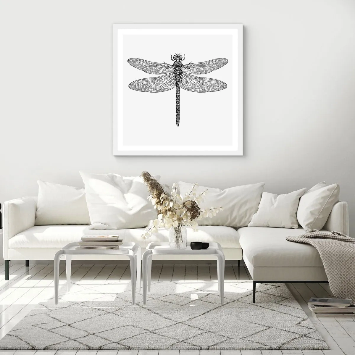 Poszter fekete keretben - A természet precizitása - 60x60 cm