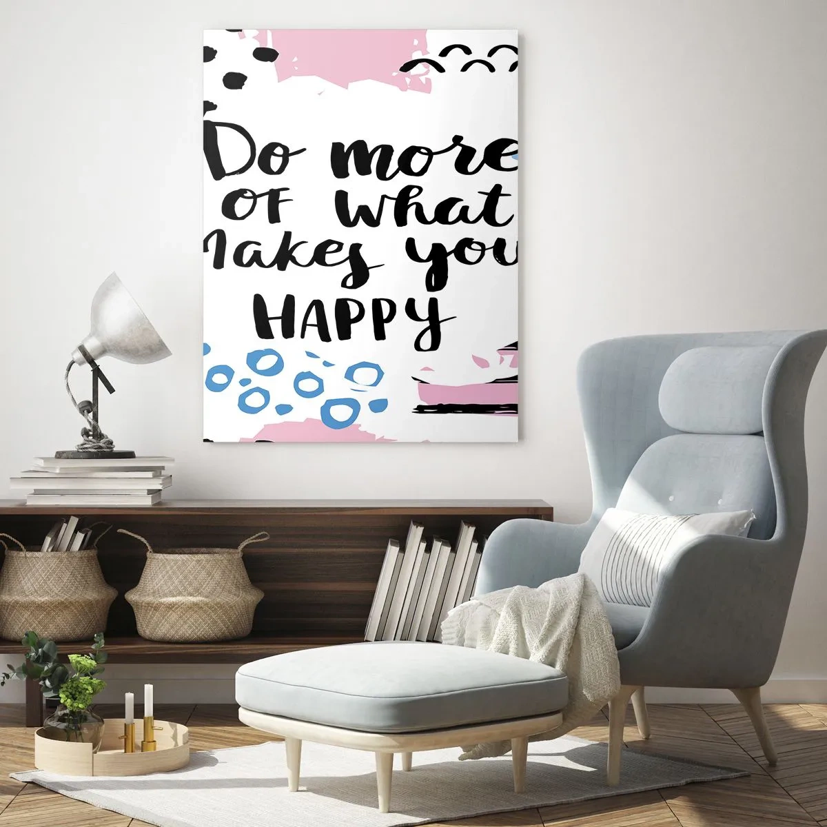 Üveg kép - Hogyan legyünk boldogok - 80x120 cm