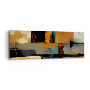 Vászonkép - Absztrakció - fény és árnyék - 90x30 cm