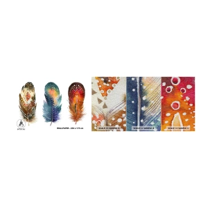 Fotótapéta Minta Premium Canvas - Rítusok, szertartások, titkok - Madártoll, Madár, Absztrakció - 100x30 cm