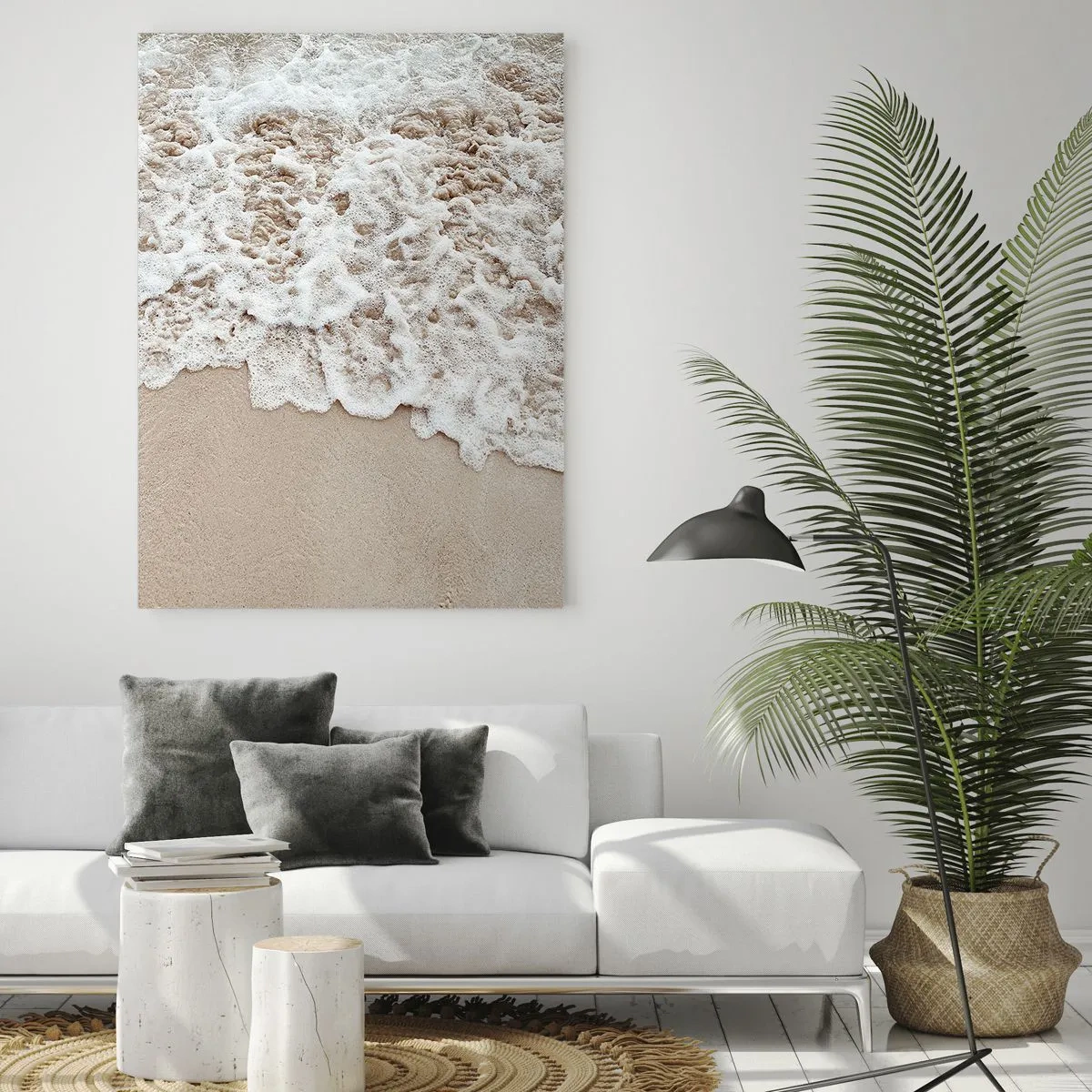 Üveg kép - Mindjárt jövök. - 50x70 cm