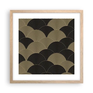 Poszter világos tölgy keretben - Egység a sokféleségben - 40x40 cm