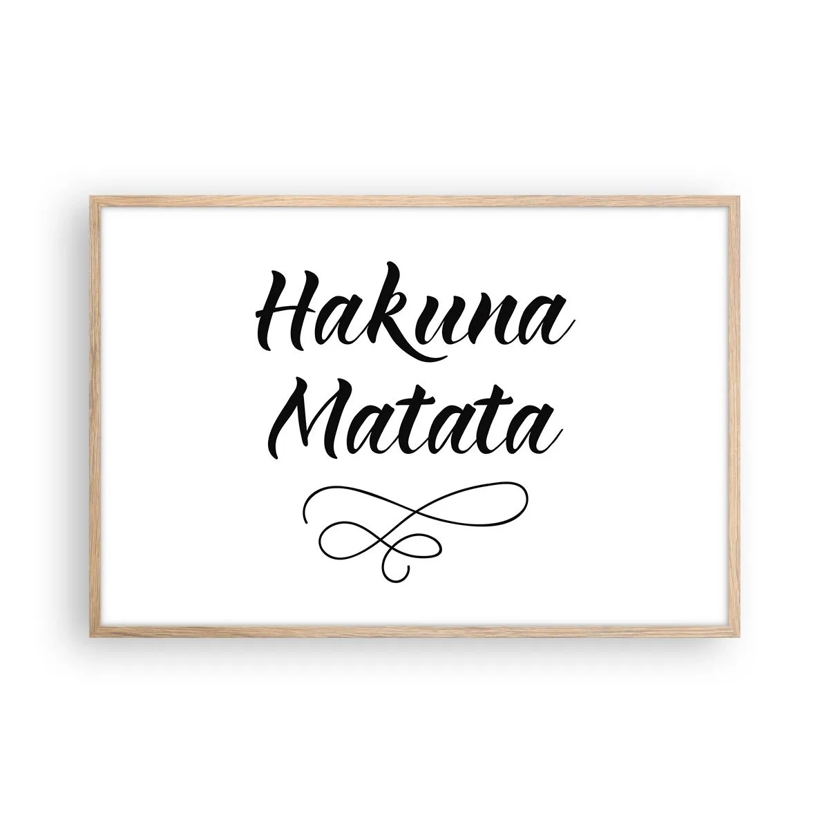 Poszter világos tölgy keretben - A legjobb tanács - 91x61 cm