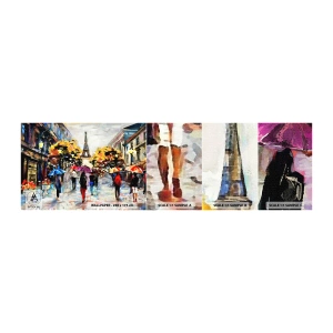 Fotótapéta Minta Öntapadós Deluxe Sticker - Ősszel különösen szép - Város, Párizs, Eiffel-torony - 100x30 cm