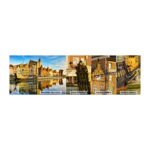 Fotótapéta Minta Öntapadós Deluxe Sticker - A múlt tükörképe - Város, Gdańsk, Építészet - 100x30 cm