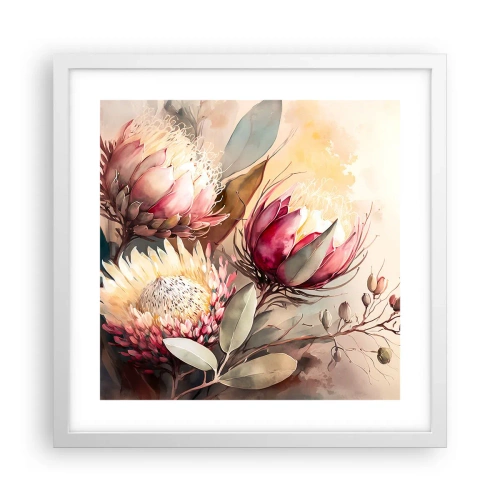 Poszter fekete keretben - Profilból és en face - 40x40 cm