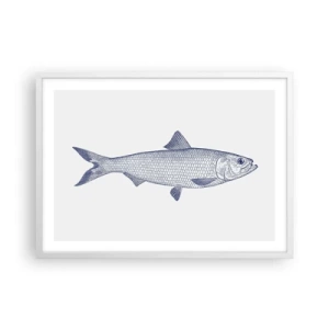 Poszter fekete keretben - Üdvözlet az északi tengerektől - 70x50 cm