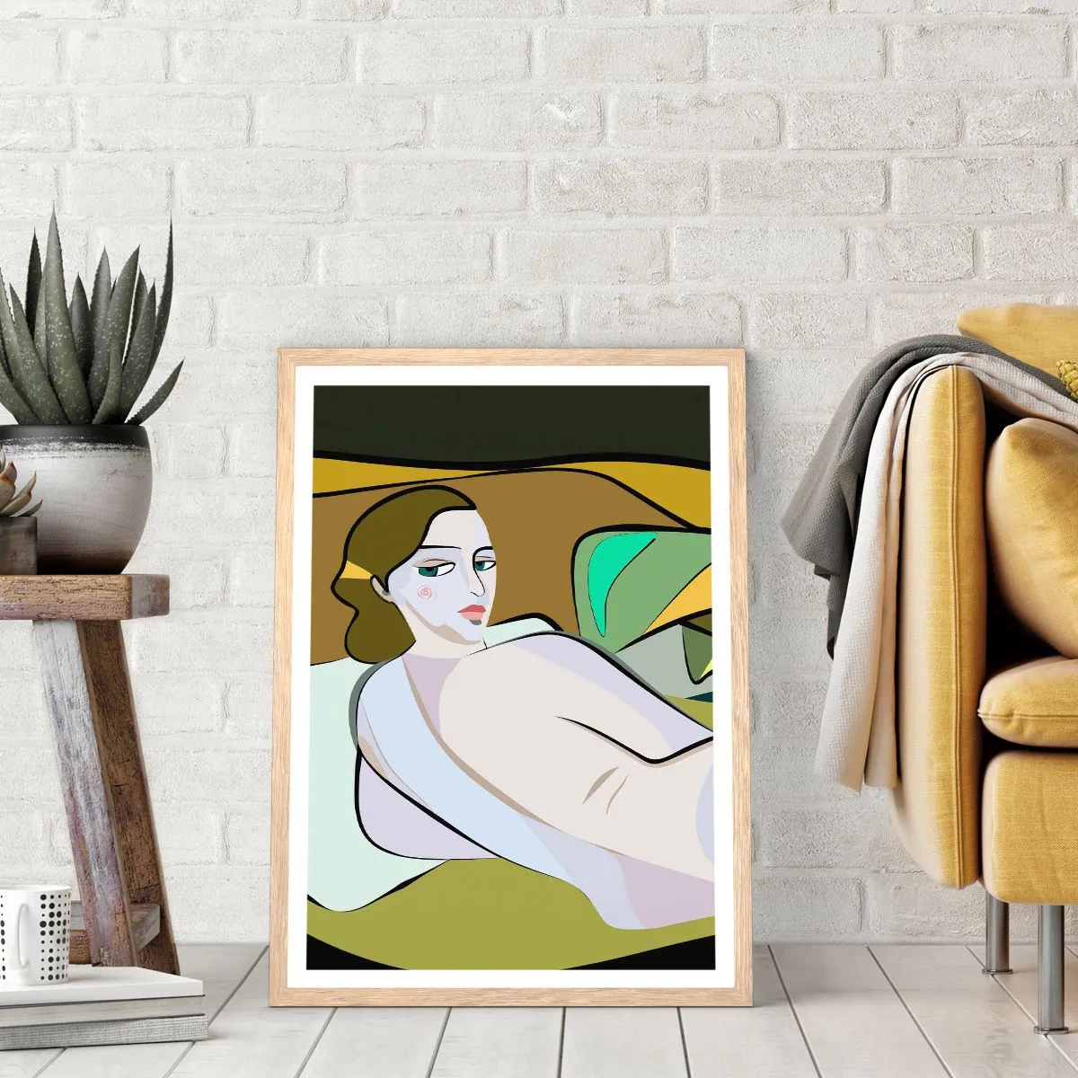 Poszter világos tölgy keretben - Intim portré - 70x100 cm