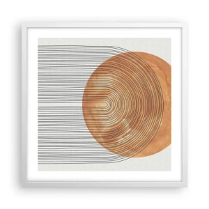 Poszter fekete keretben - Egy napsütéses kompozíció - 50x50 cm