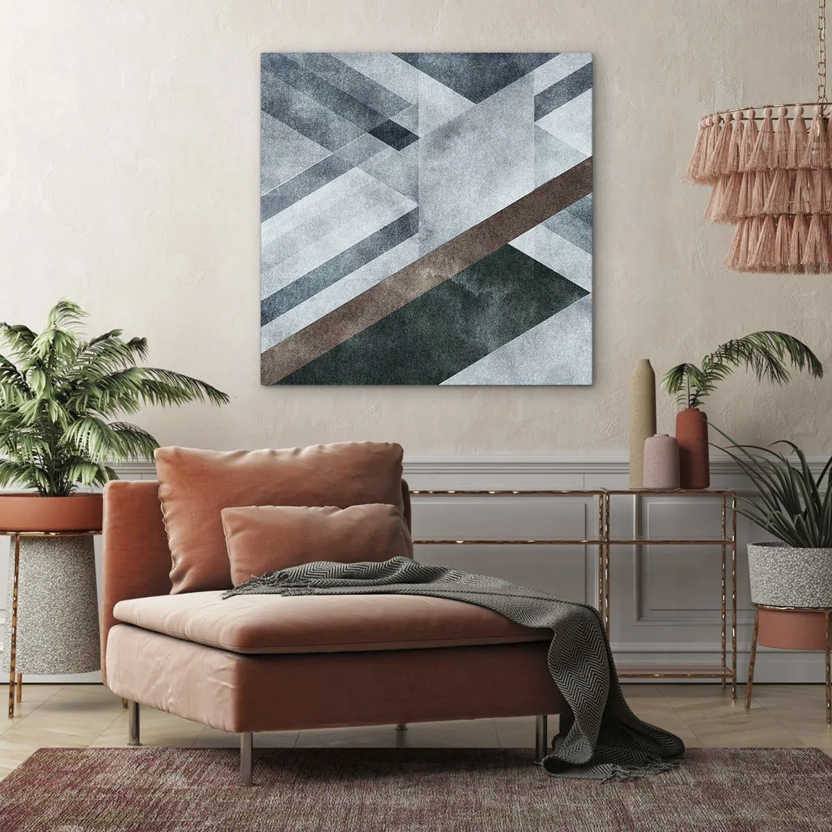 Vászonkép - A geometria kifinomult eleganciája - 60x60 cm