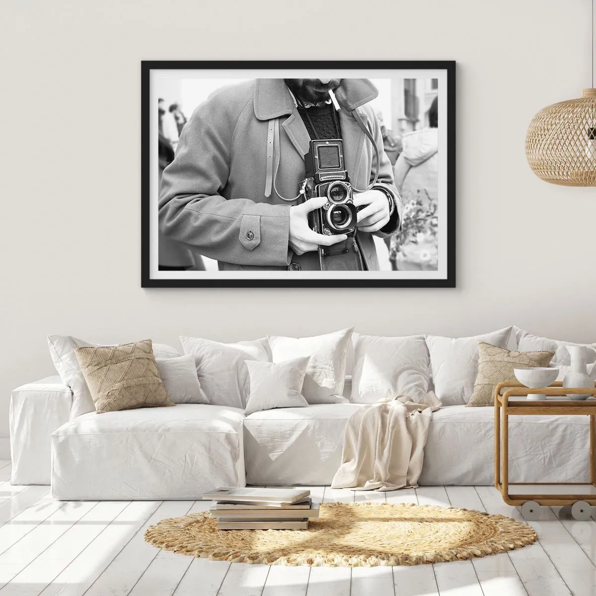 Poszter fehér keretben - Retro stílusban - 100x70 cm