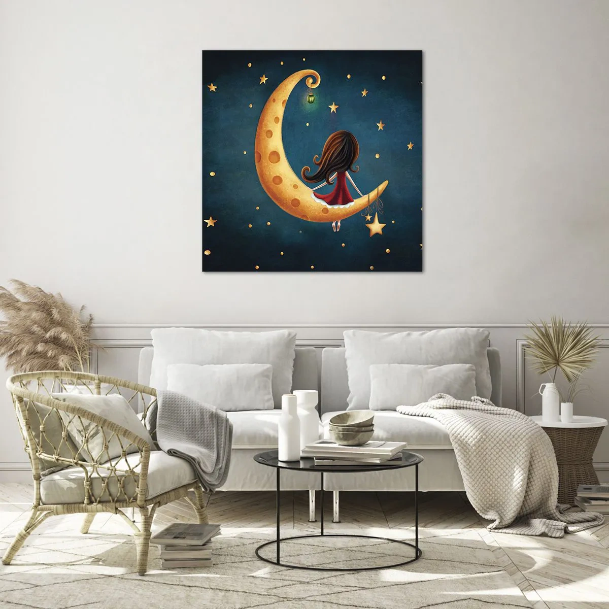 Üveg kép - Egyszer volt… - 70x70 cm