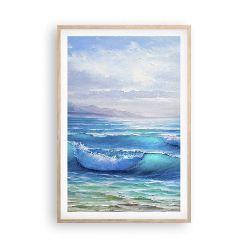 Poszter világos tölgy keretben - Megkönnyebbülést hoz - 61x91 cm