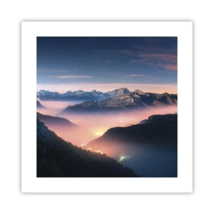 Poszter - Fény a völgyekben - 40x40 cm