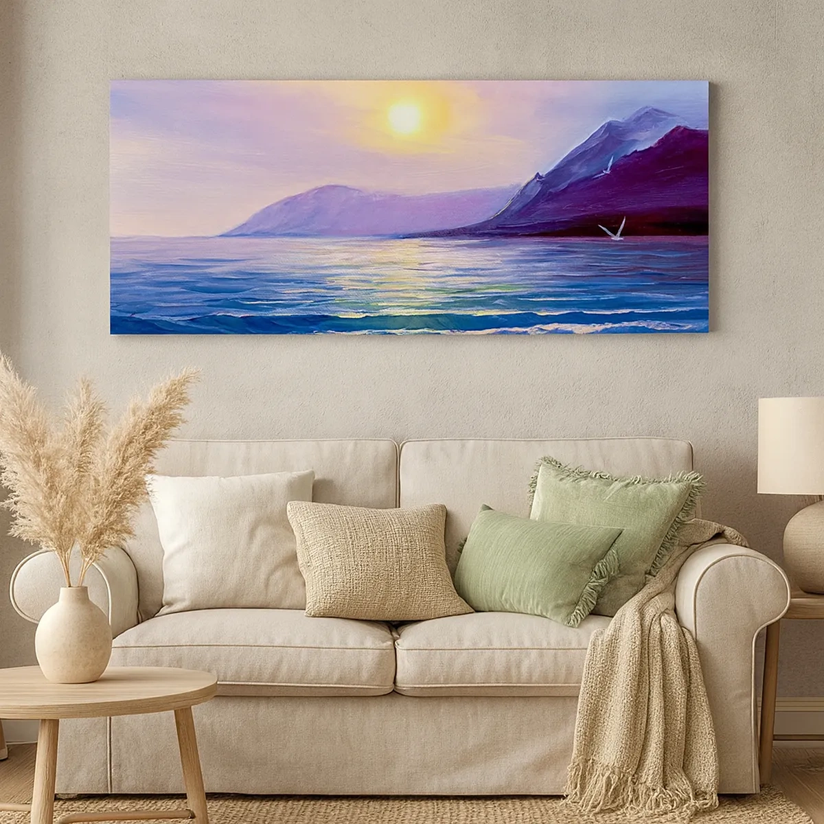 Vászonkép - Víz és levegő kristály - 30x30 cm