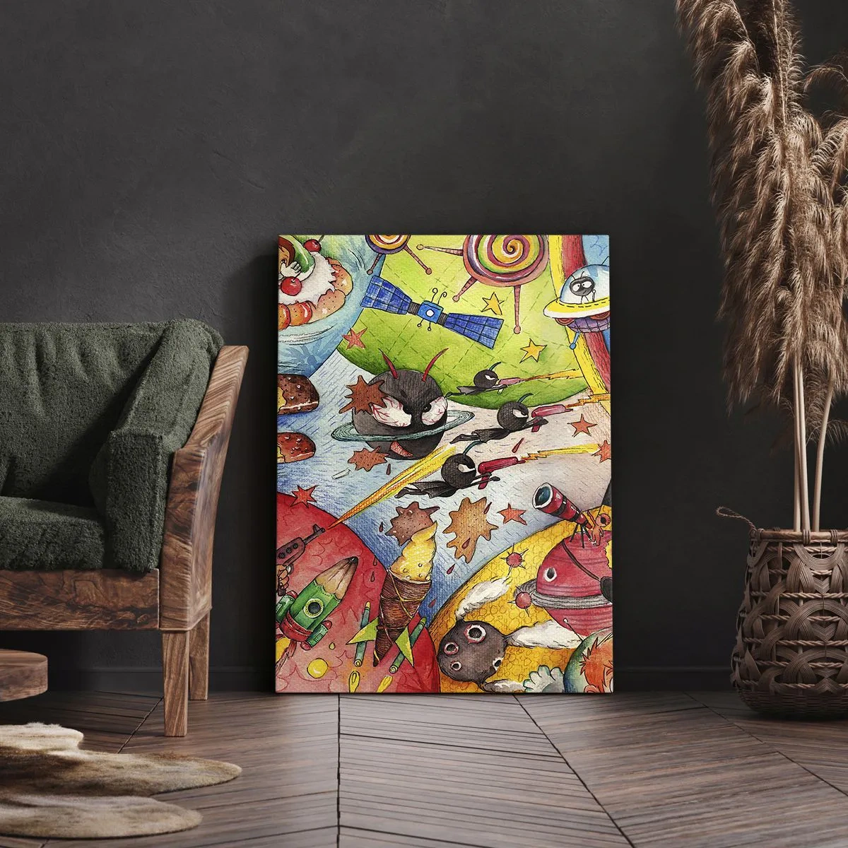 Vászonkép - Nagy űrkaland - 55x100 cm