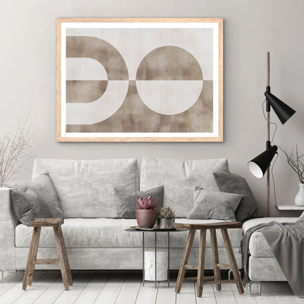 Poszter világos tölgy keretben - Hasonlóságok és különbségek - 50x40 cm