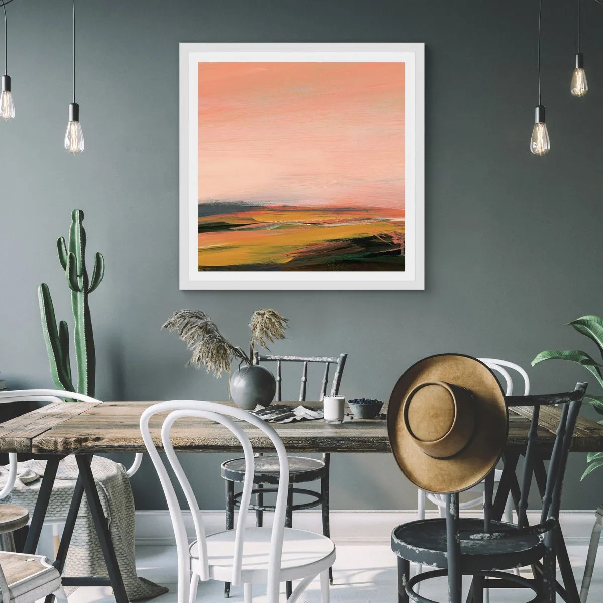 Poszter fekete keretben - Rózsaszínben - 50x50 cm