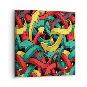 Vászonkép - Melyik az út a cél felé? - 30x30 cm