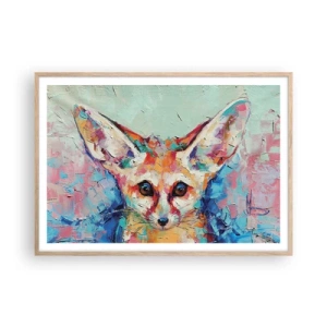 Poszter világos tölgy keretben - Készen álltok rám? - 100x70 cm