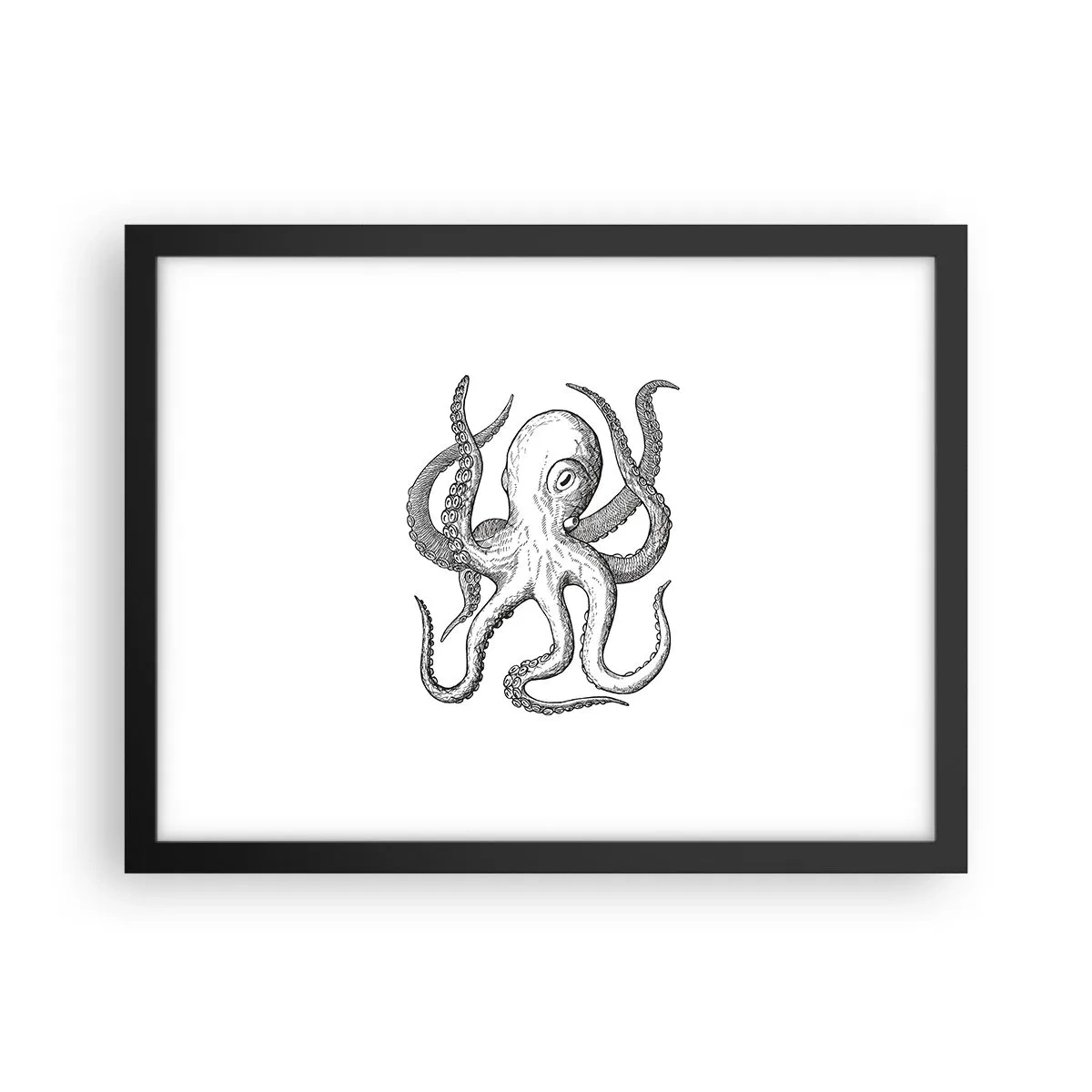 Poszter fehér keretben - Hullámokkal táncoló - 40x30 cm