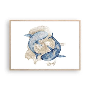 Poszter világos tölgy keretben - Barátság vagy szerelem? - 100x70 cm