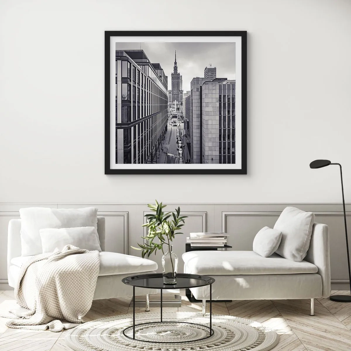 Poszter fehér keretben - Varsói völgy - 40x40 cm