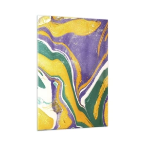 Üveg kép - Színes hullámok - 80x120 cm