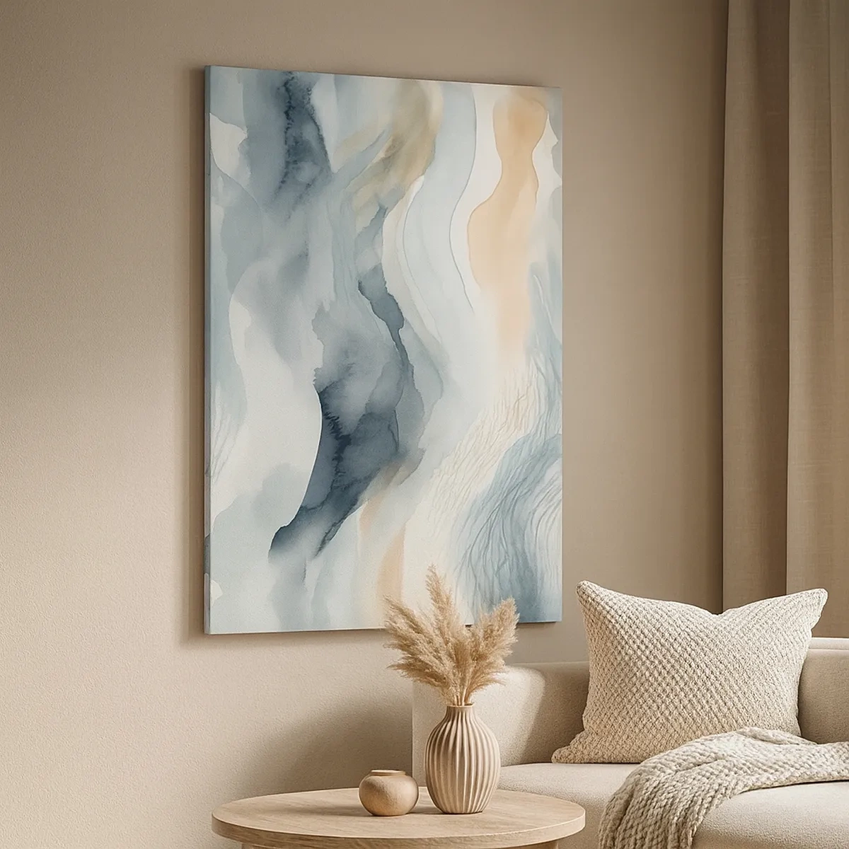 Vászonkép - Hó és köd absztrakció - 50x70 cm