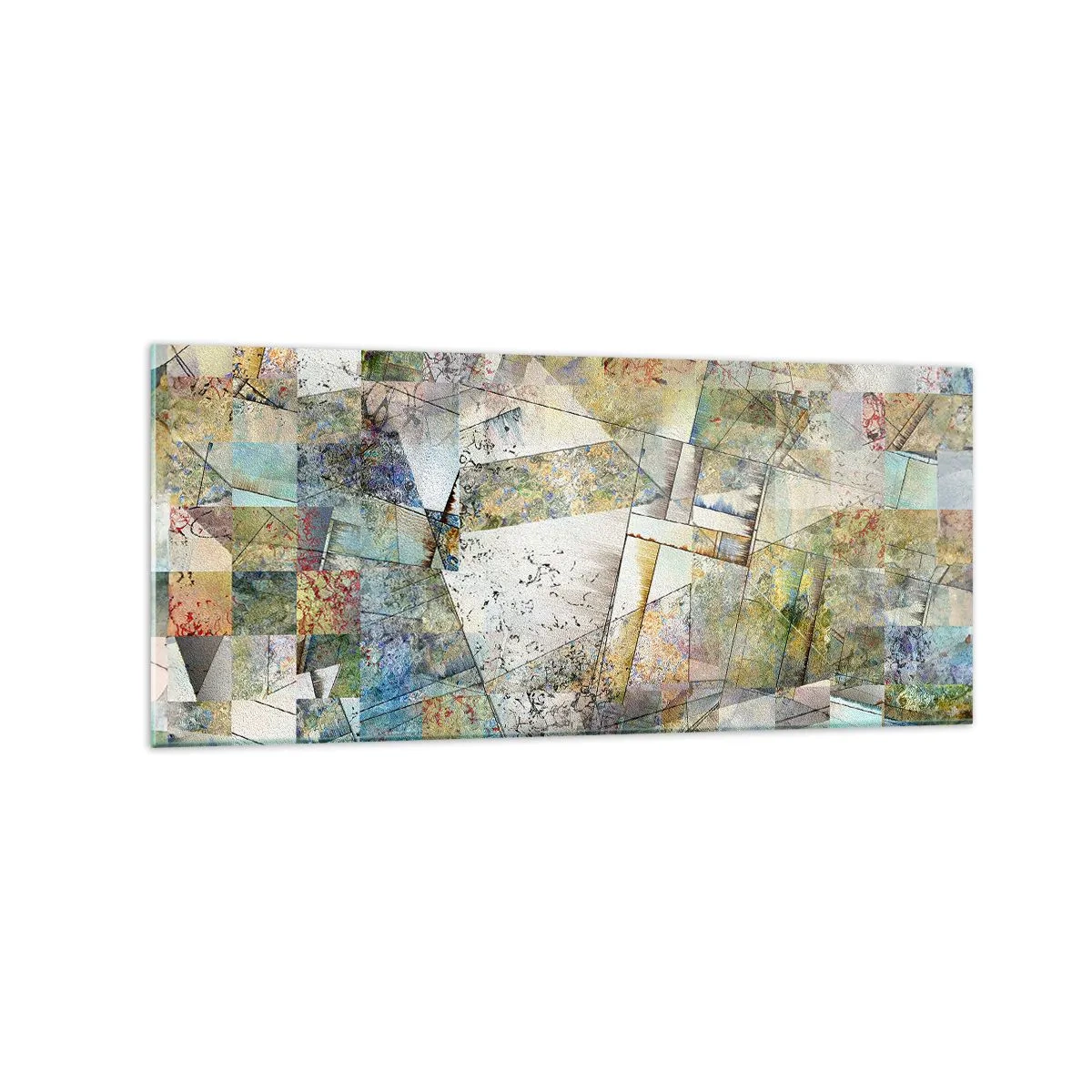 Üveg kép - Geometrikus átrendeződés - 120x50 cm