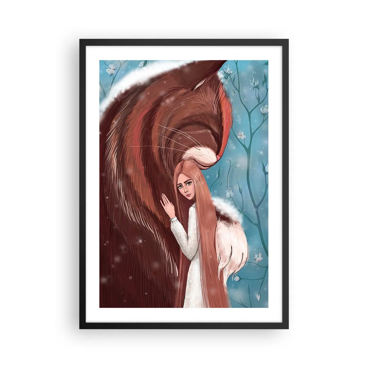 Poszter fehér keretben - Érezhető jelenlét - 50x70cm - Üdvözöljük a mesében - Modern fali dekoráció nappalihoz és hálószobához ARTTOR